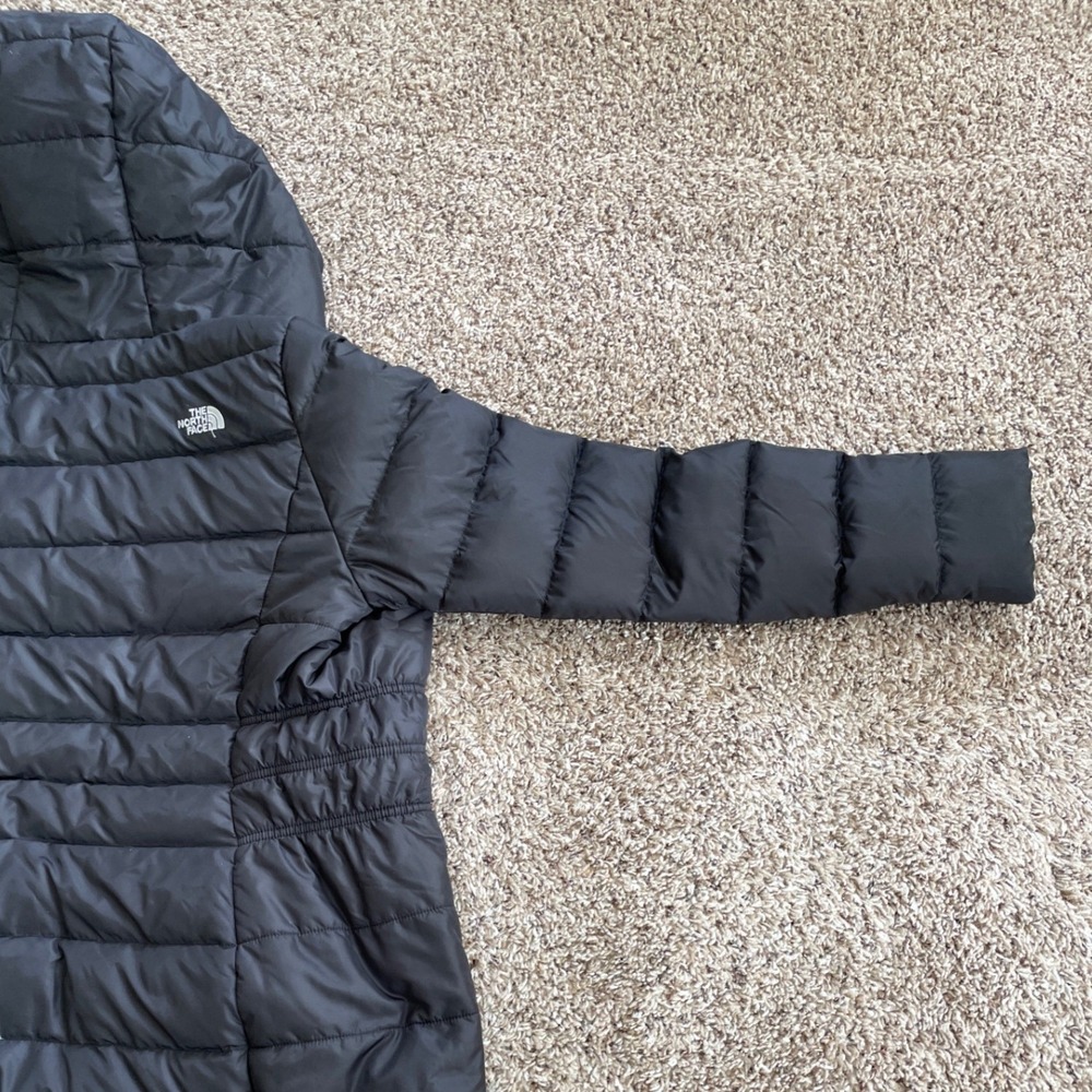 The North Face Womens Aconcagua II Down Parka Jacket Black Hooded Size Medium - Picture 13 of 15